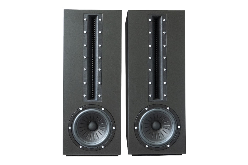 Proteus column speaker with USound MEMS speakers arrays inside.