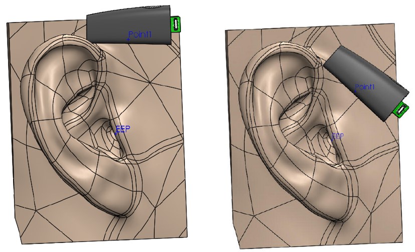 Audio module placement comparison.