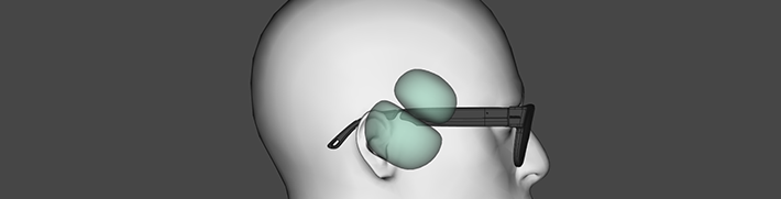Dipole implementation in Fauna audio glasses.