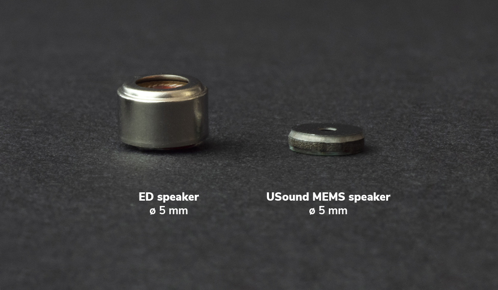USound MEMS speaker vs ED comparison