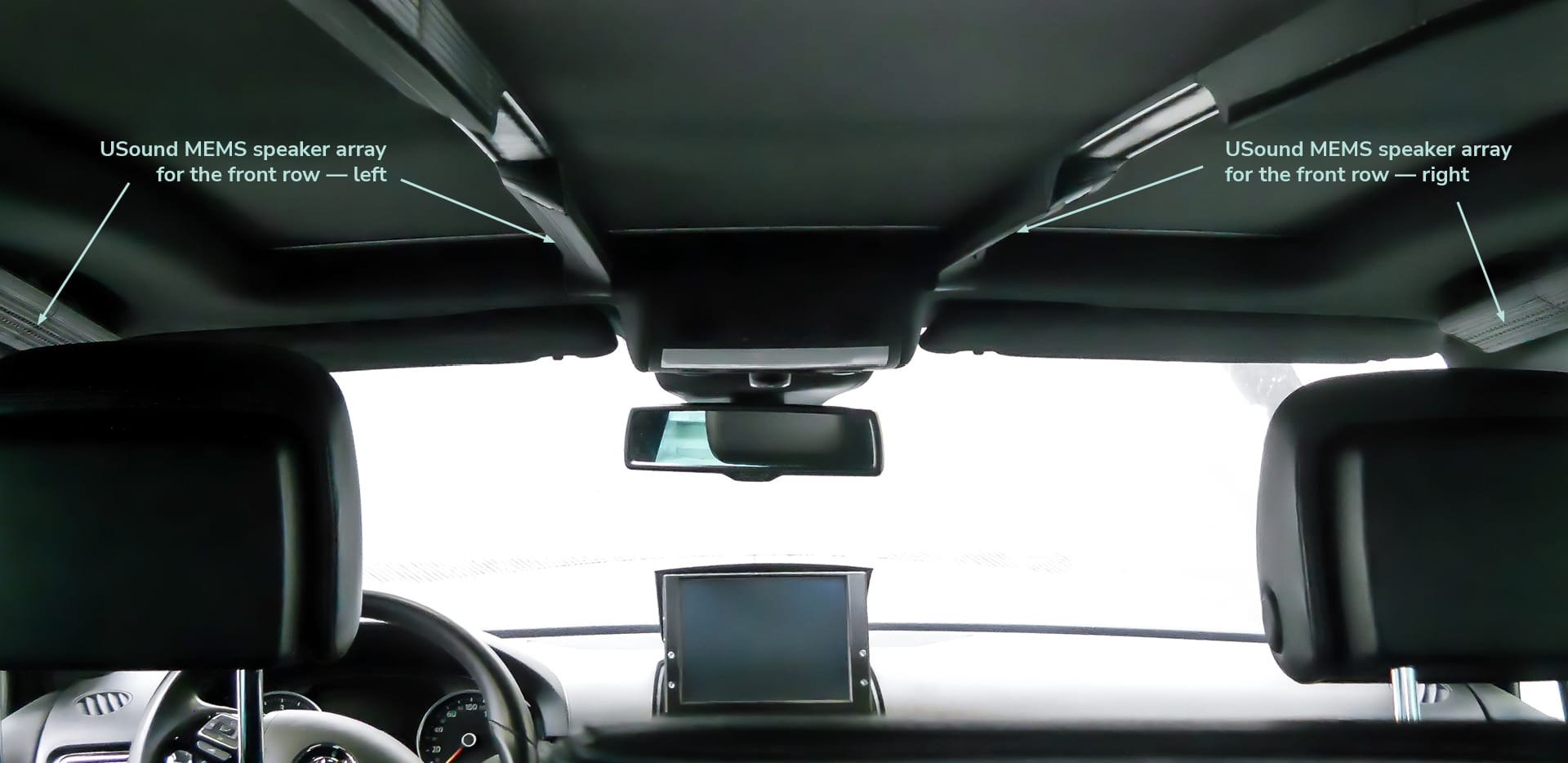 USound MEMS speaker array for cars